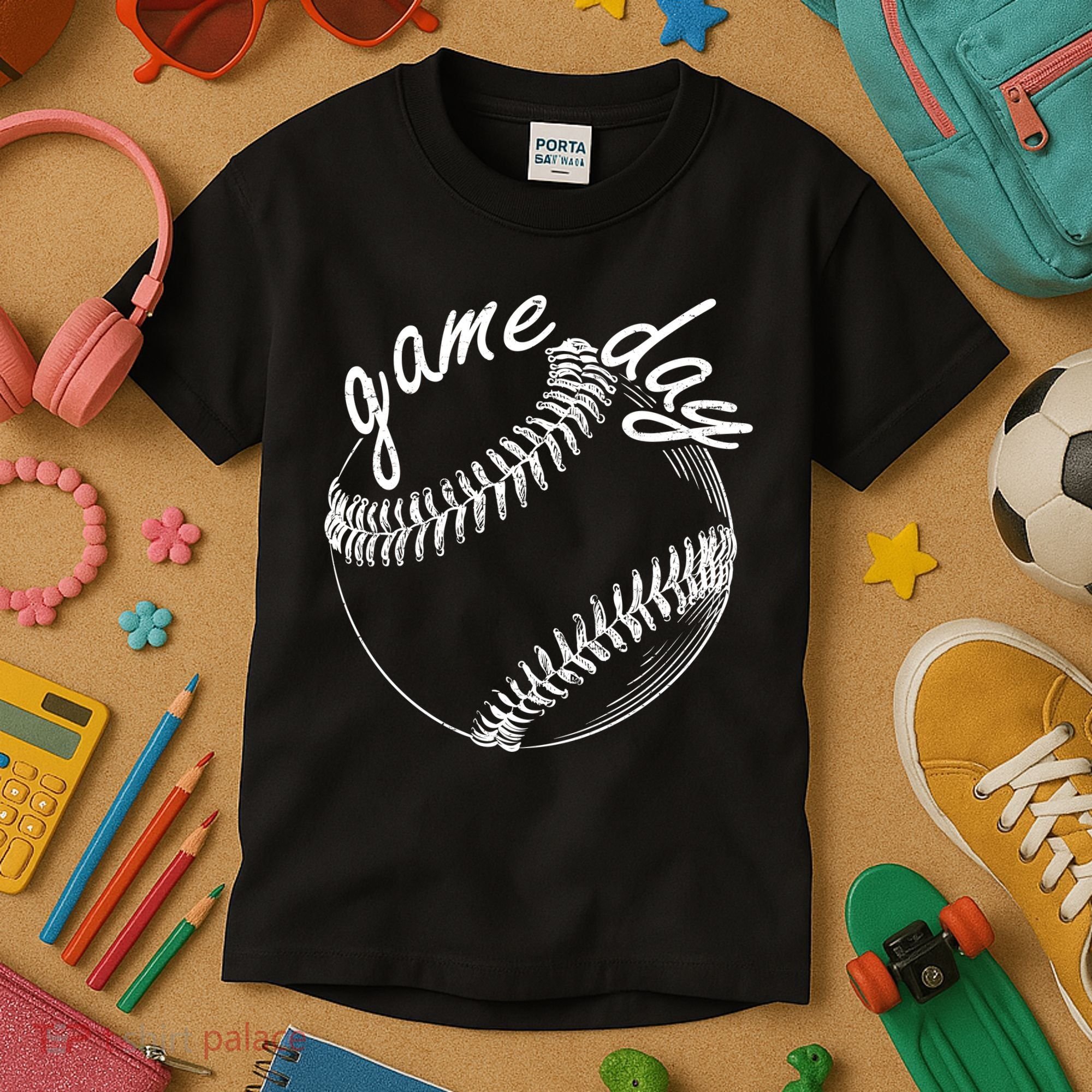 Game Day Baseball Fan Kids T-Shirt
