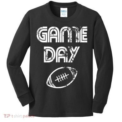 Game Day Football Kids Long Sleeve Shirt