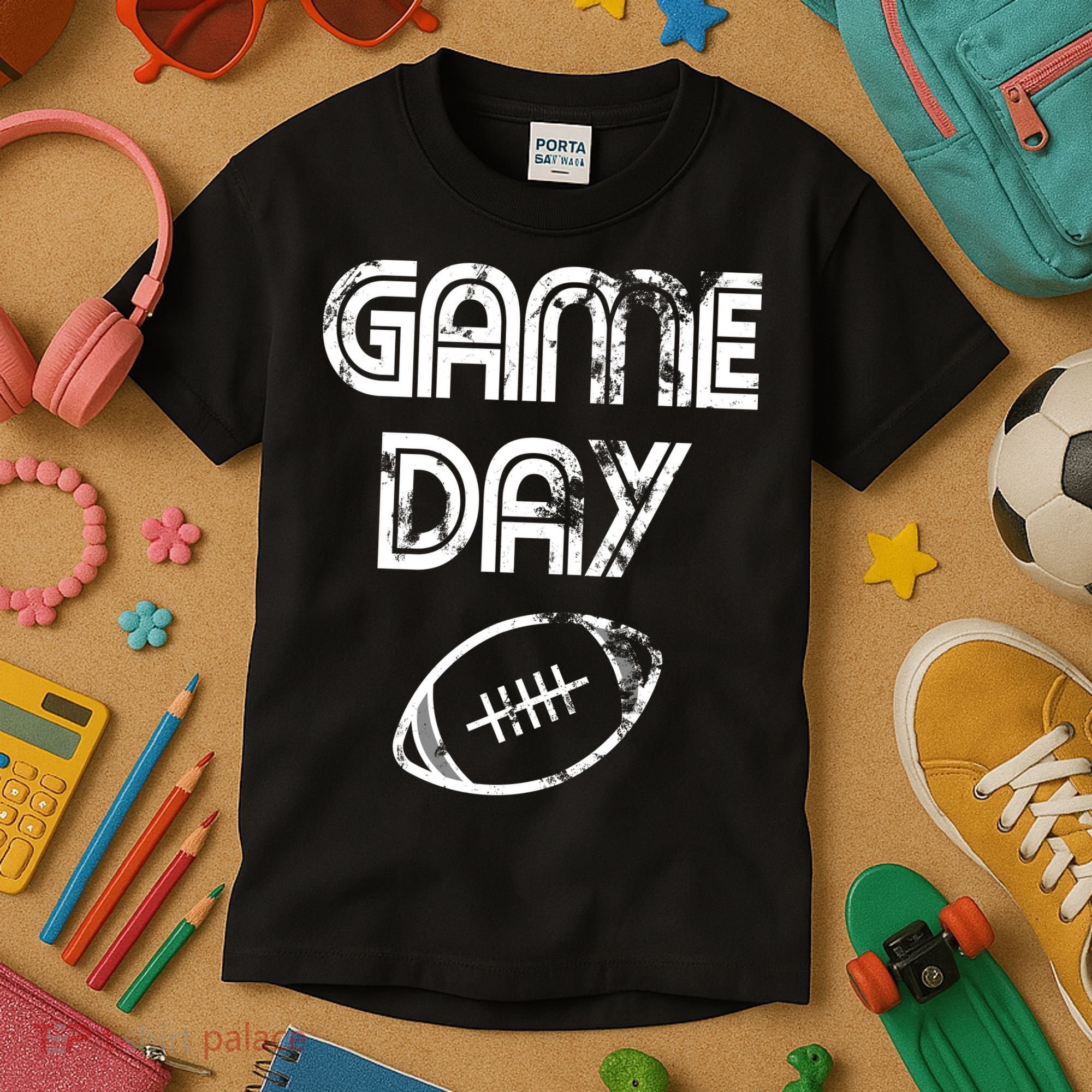 Game Day Football Kids T-Shirt