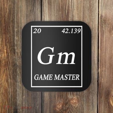 Game Master DnD Periodic Table Coaster