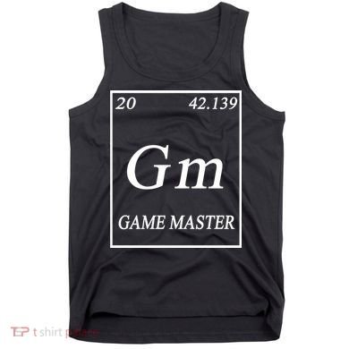 Game Master DnD Periodic Table Tank Top