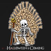 Game of Bones Halloween Is Coming  Button thumb 1