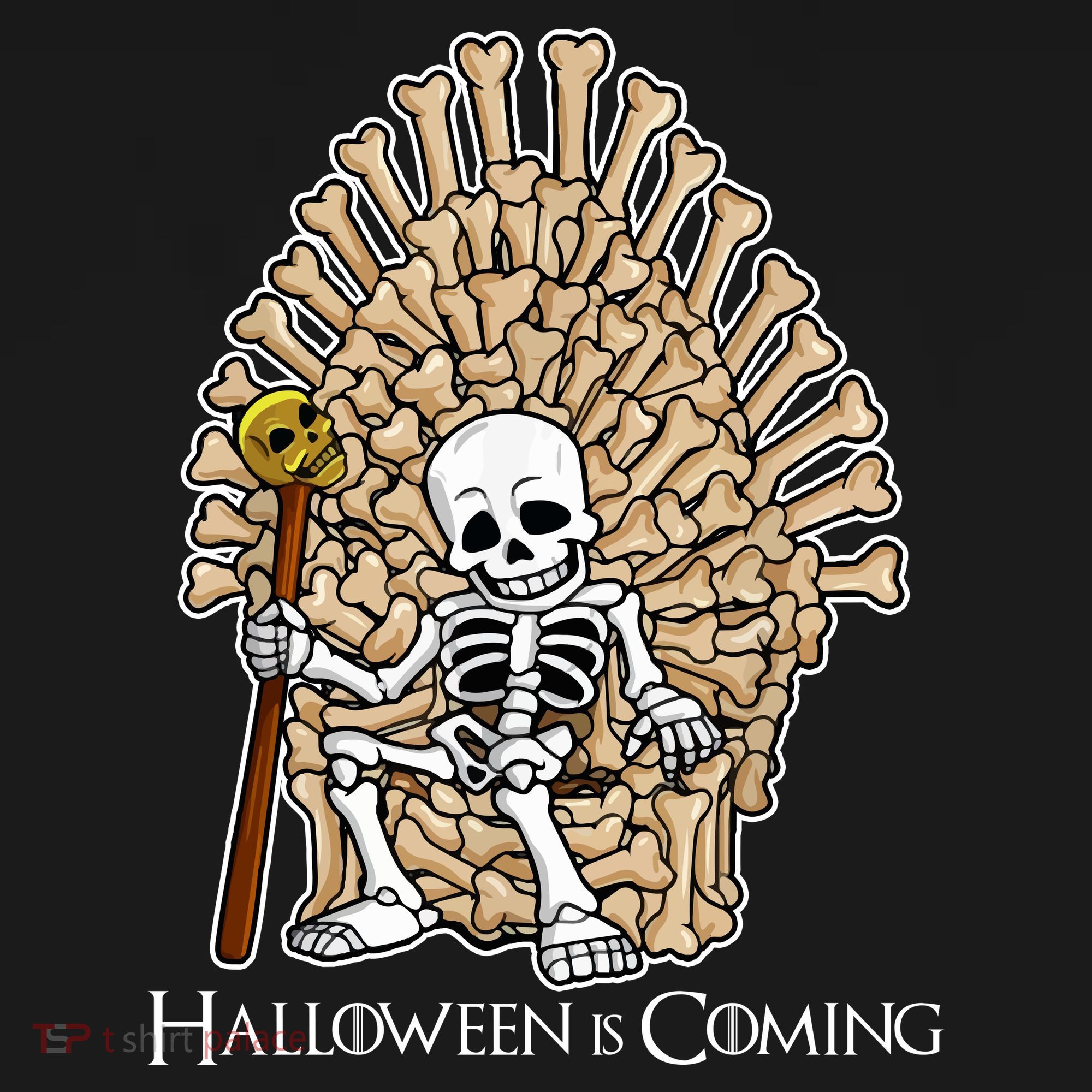 Game of Bones Halloween Is Coming  Button