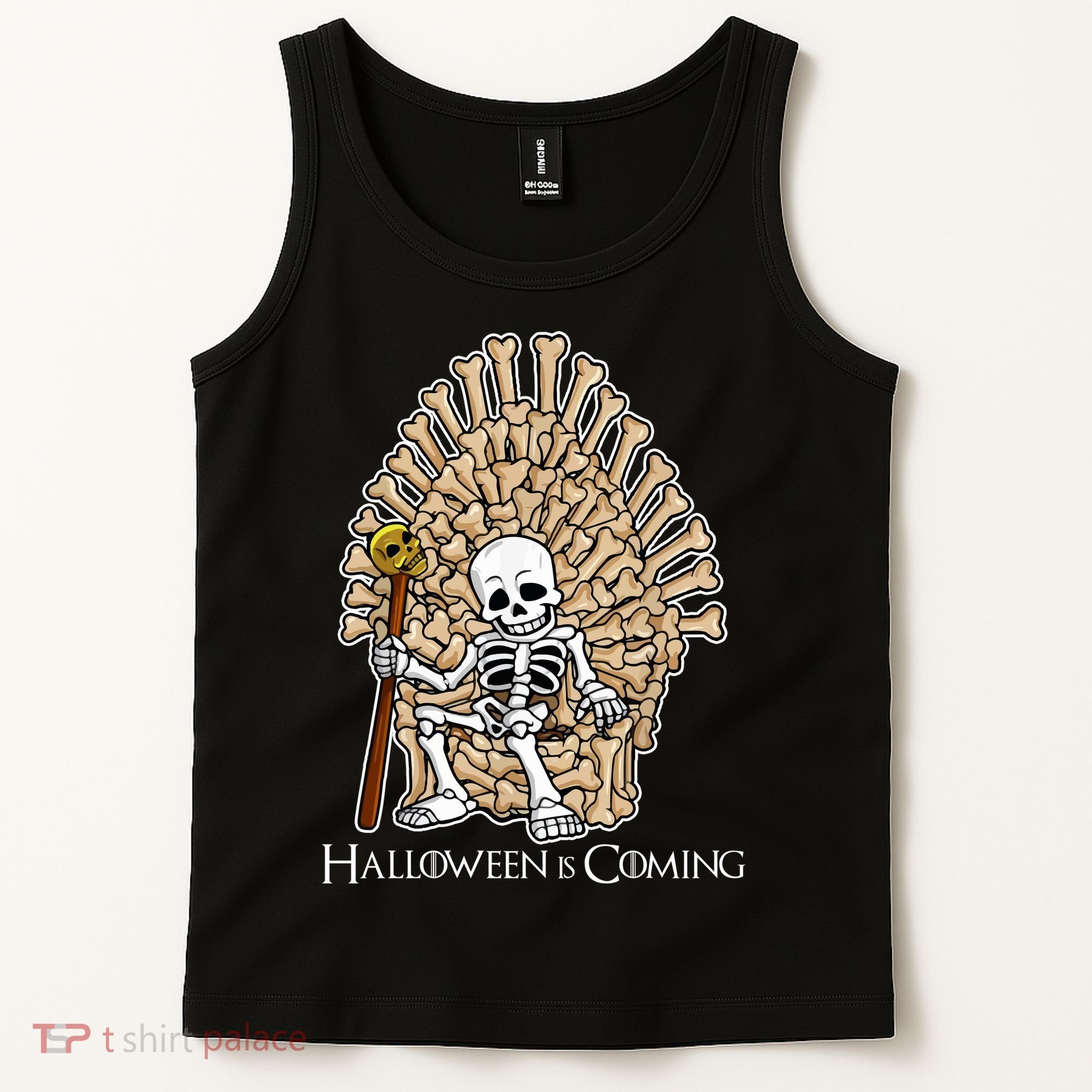 Game of Bones Halloween Is Coming  Tank Top