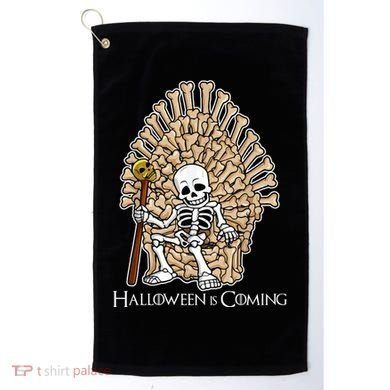 Game of Bones Halloween Is Coming  Golf Towel