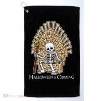 Game of Bones Halloween Is Coming  Golf Towel thumb 0
