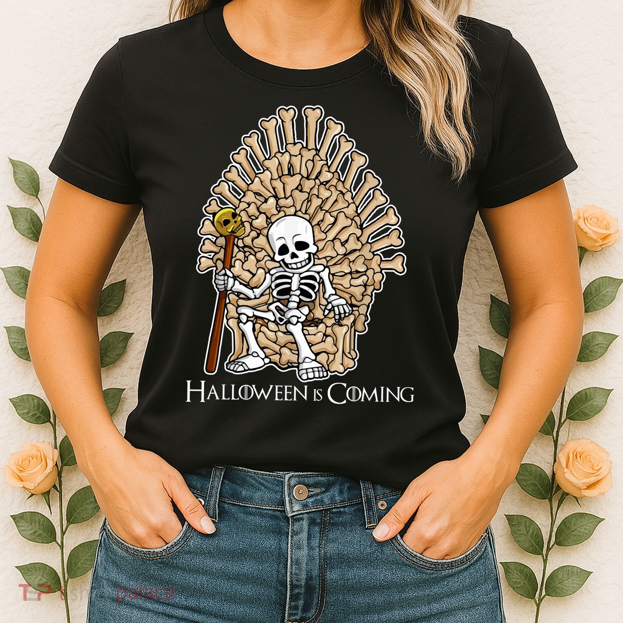 Game of Bones Halloween Is Coming  Women's T-Shirt