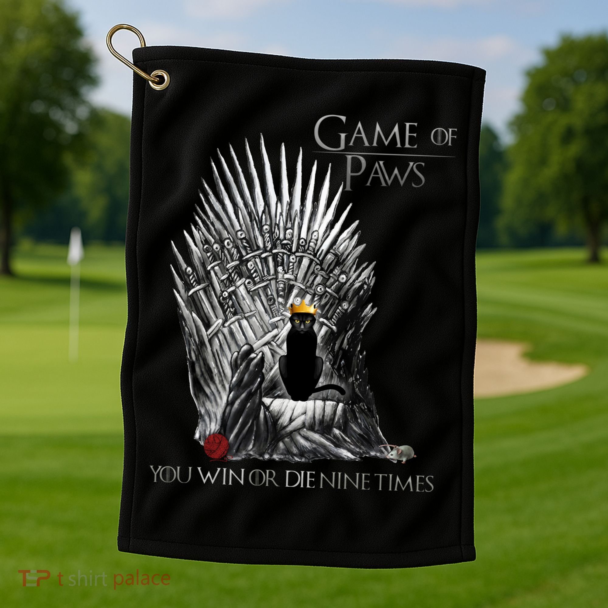 Game of Paws Golf Towel