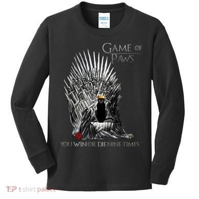 Game of Paws Kids Long Sleeve Shirt