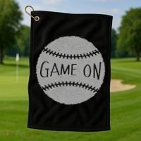 Game On Baseball Golf Towel thumb 1