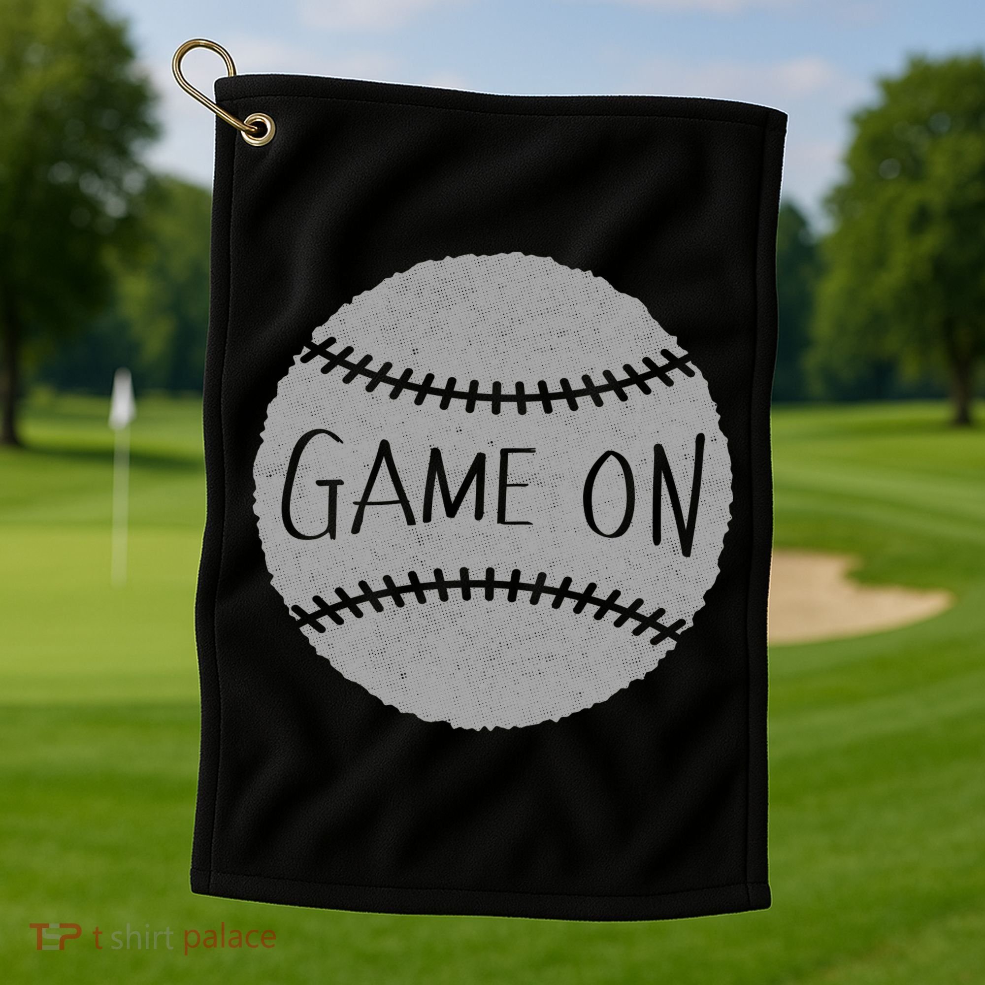 Game On Baseball Golf Towel