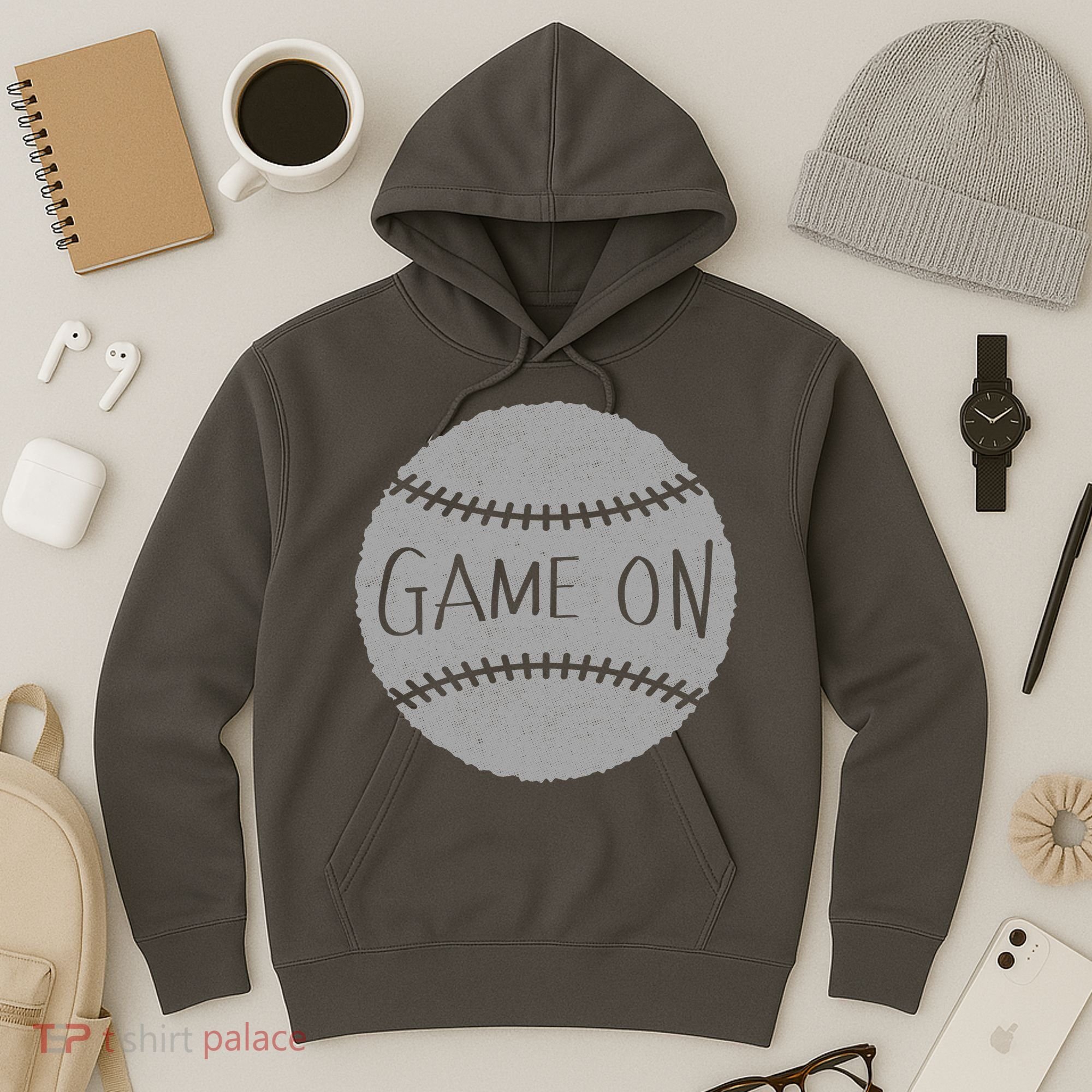 Game On Baseball Hoodie