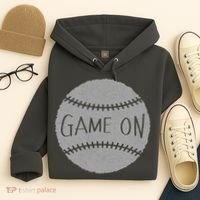 Game On Baseball Hoodie thumb 4