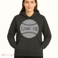 Game On Baseball Hoodie thumb 5