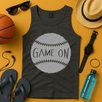 Game On Baseball Tank Top thumb 4