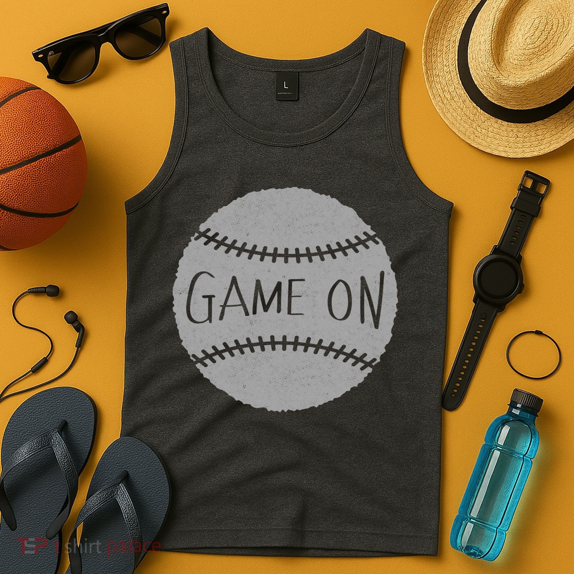 Game On Baseball Tank Top