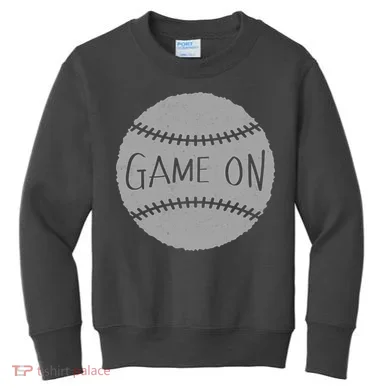 Game On Baseball Kids Sweatshirt