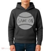 Game On Baseball Kids Hoodie thumb 4