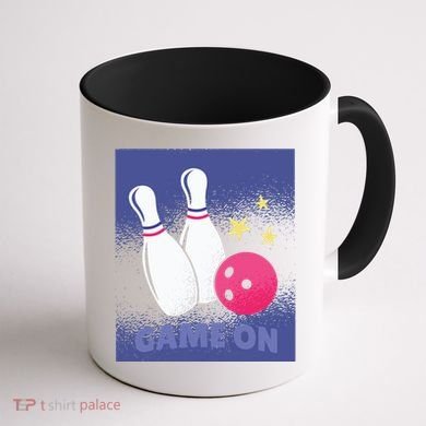 Game On Bowling Coffee Mug back