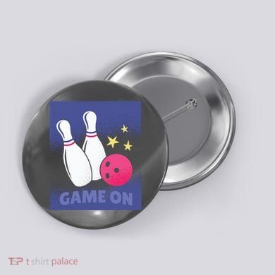 Game On Bowling Button