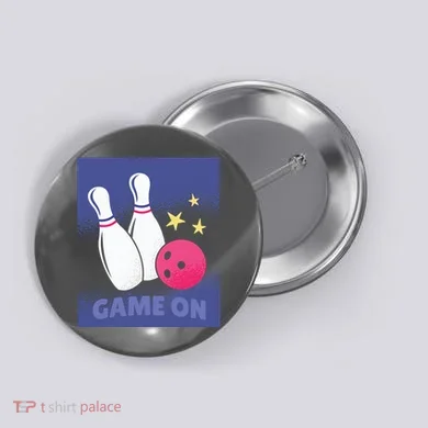 Game On Bowling Button