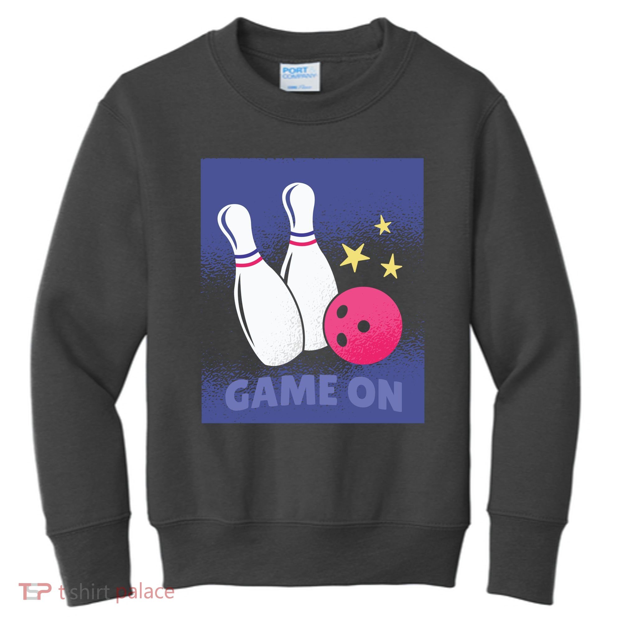 Game On Bowling Kids Sweatshirt