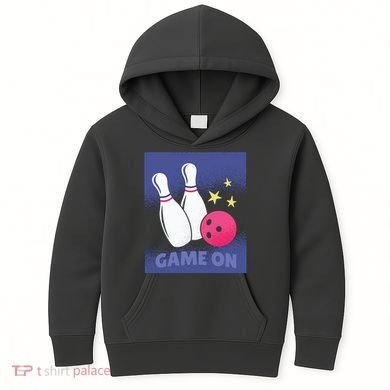 Game On Bowling Kids Hoodie
