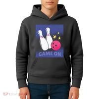 Game On Bowling Kids Hoodie thumb 4