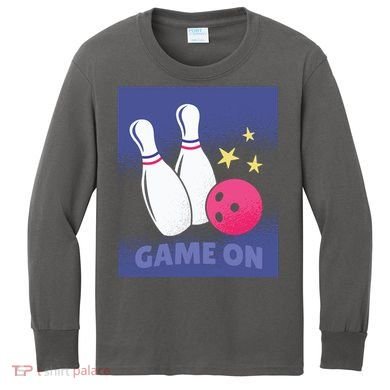 Game On Bowling Kids Long Sleeve Shirt