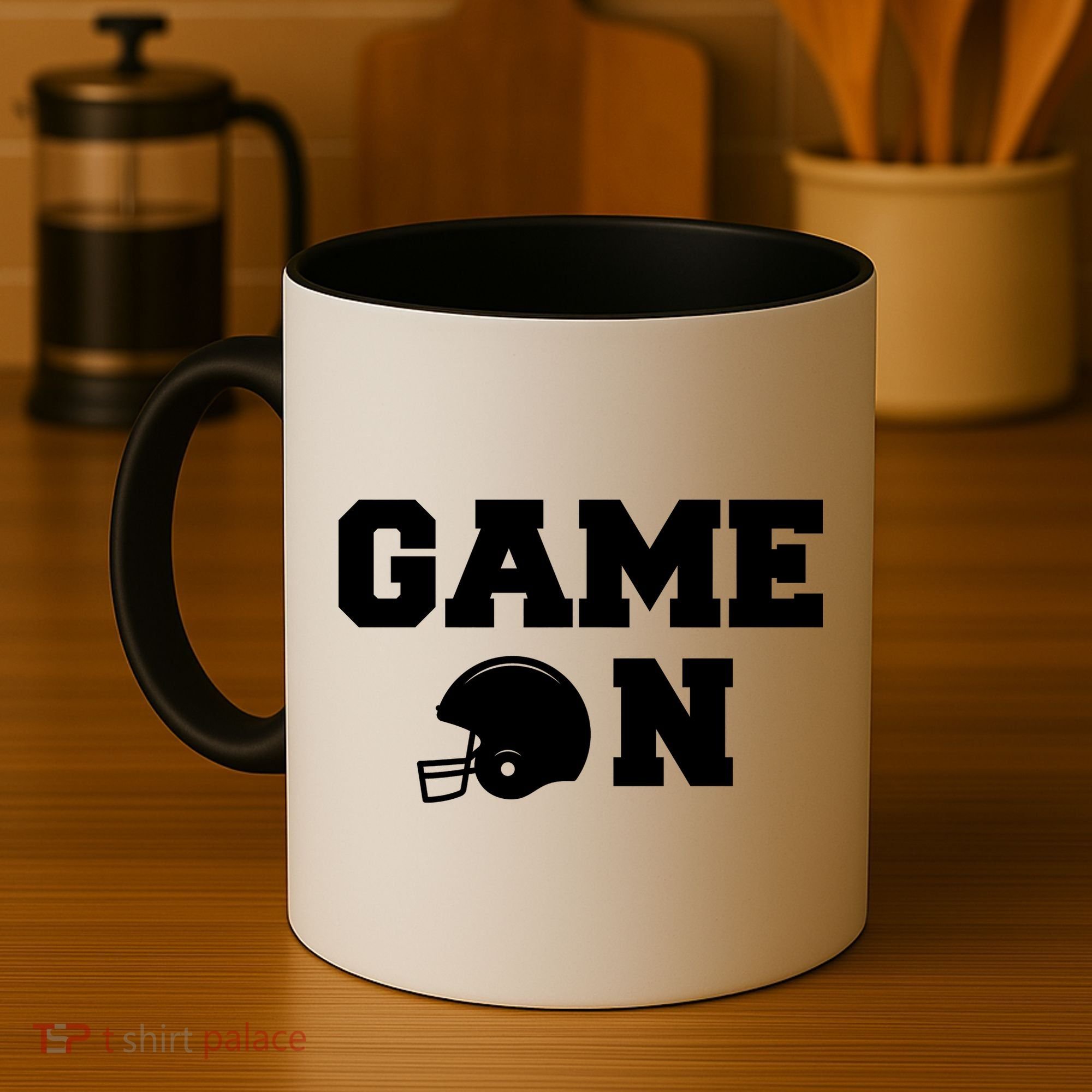 Game On Football Fan Helmet Coffee Mug