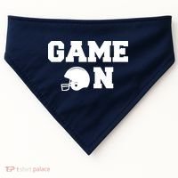 Game On Football Fan Helmet USA-Made Doggie Bandana thumb 0