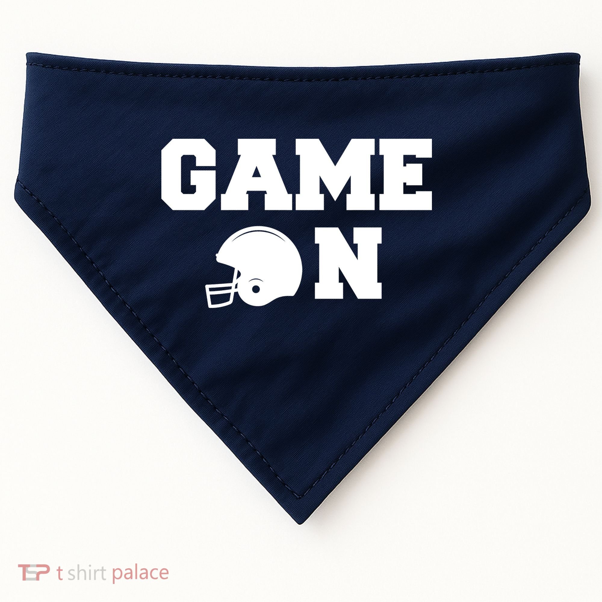Game On Football Fan Helmet USA-Made Doggie Bandana