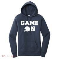 Game On Football Fan Helmet Women's Hoodie thumb 0