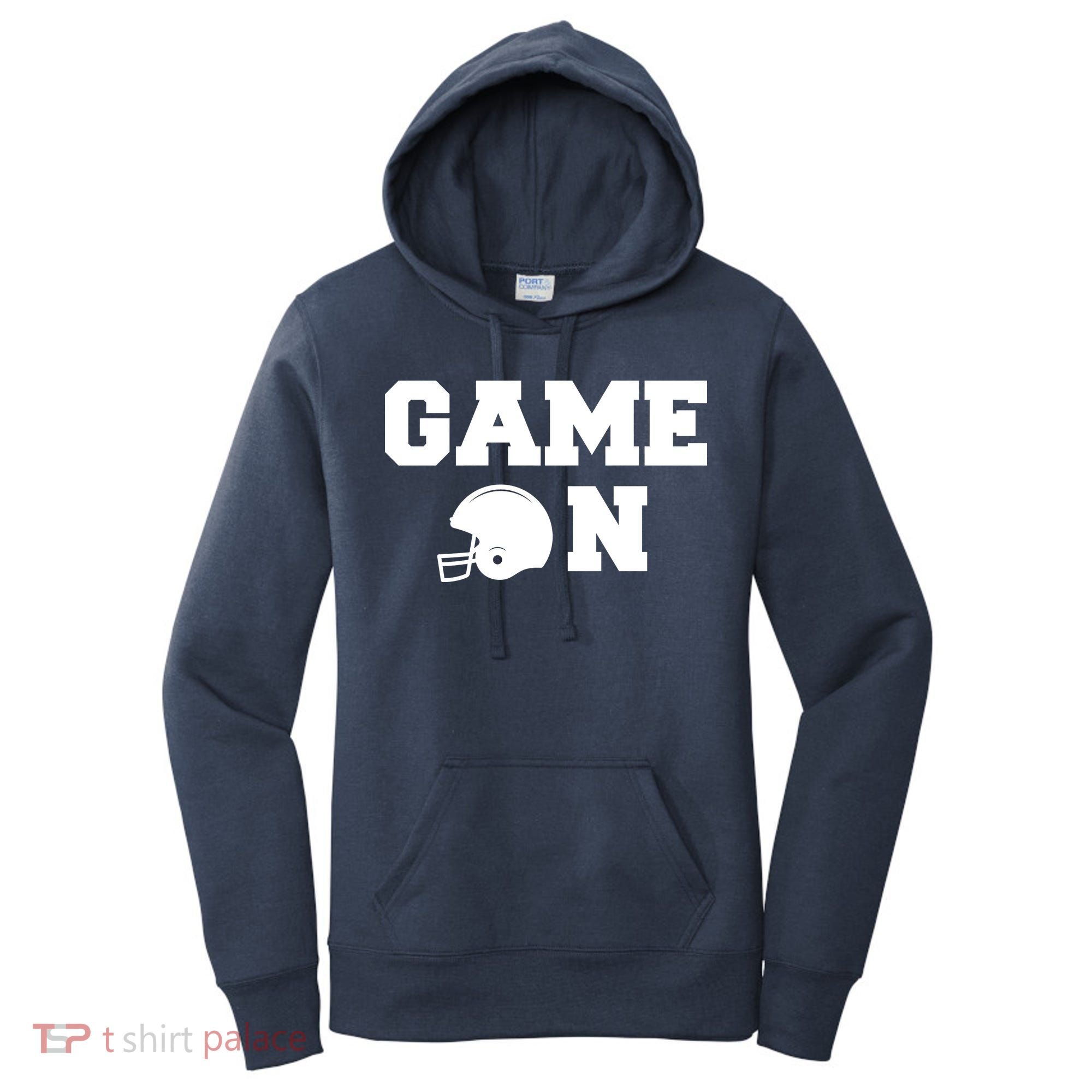 Game On Football Fan Helmet Women's Hoodie