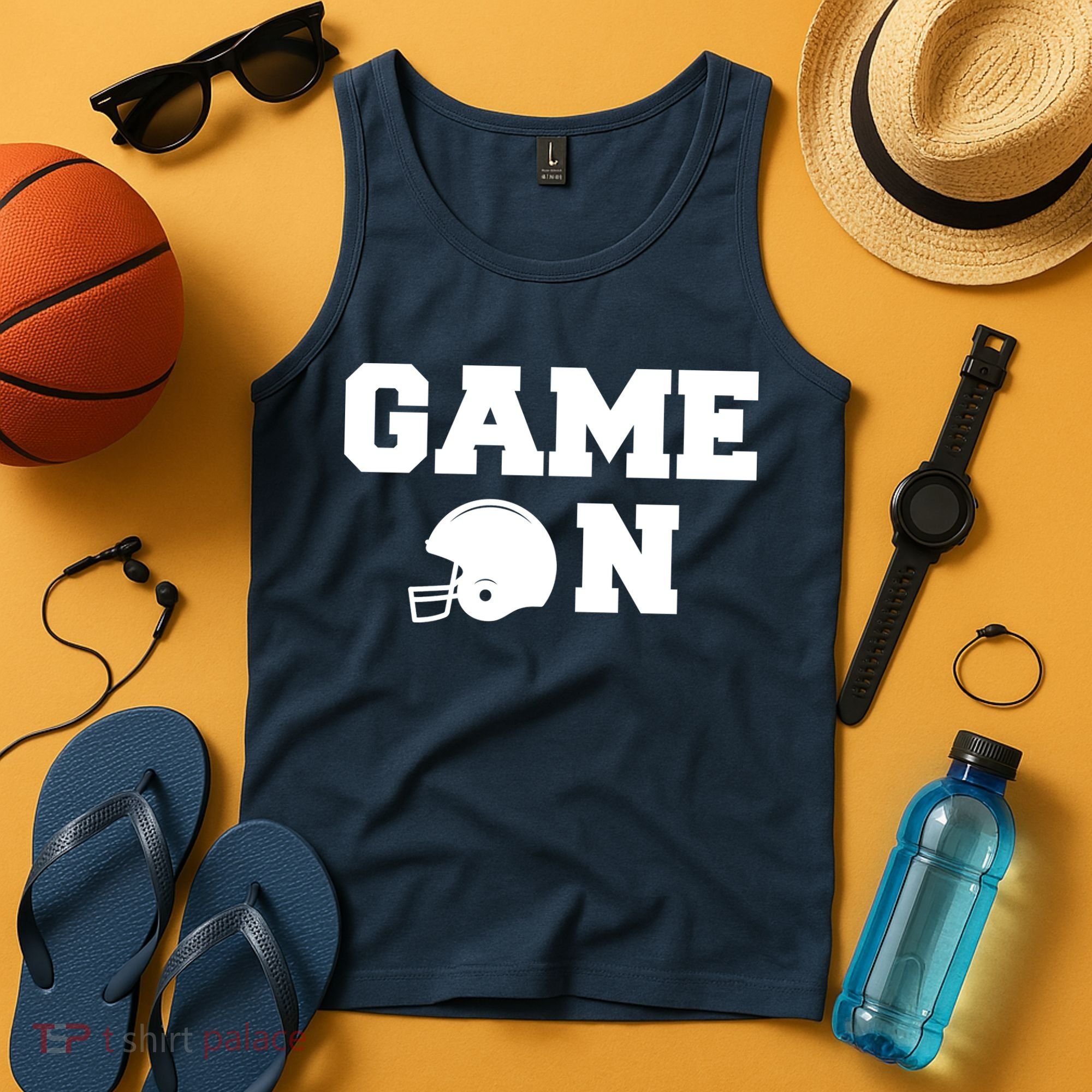 Game On Football Fan Helmet Tank Top