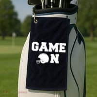 Game On Football Fan Helmet Golf Towel thumb 2