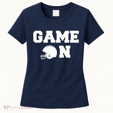 Game On Football Fan Helmet Women's T-Shirt