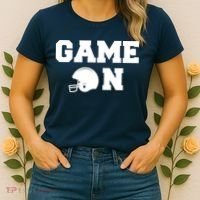 Game On Football Fan Helmet Women's T-Shirt thumb 2