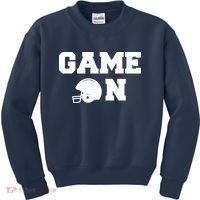 Game On Football Fan Helmet Kids Sweatshirt thumb 0