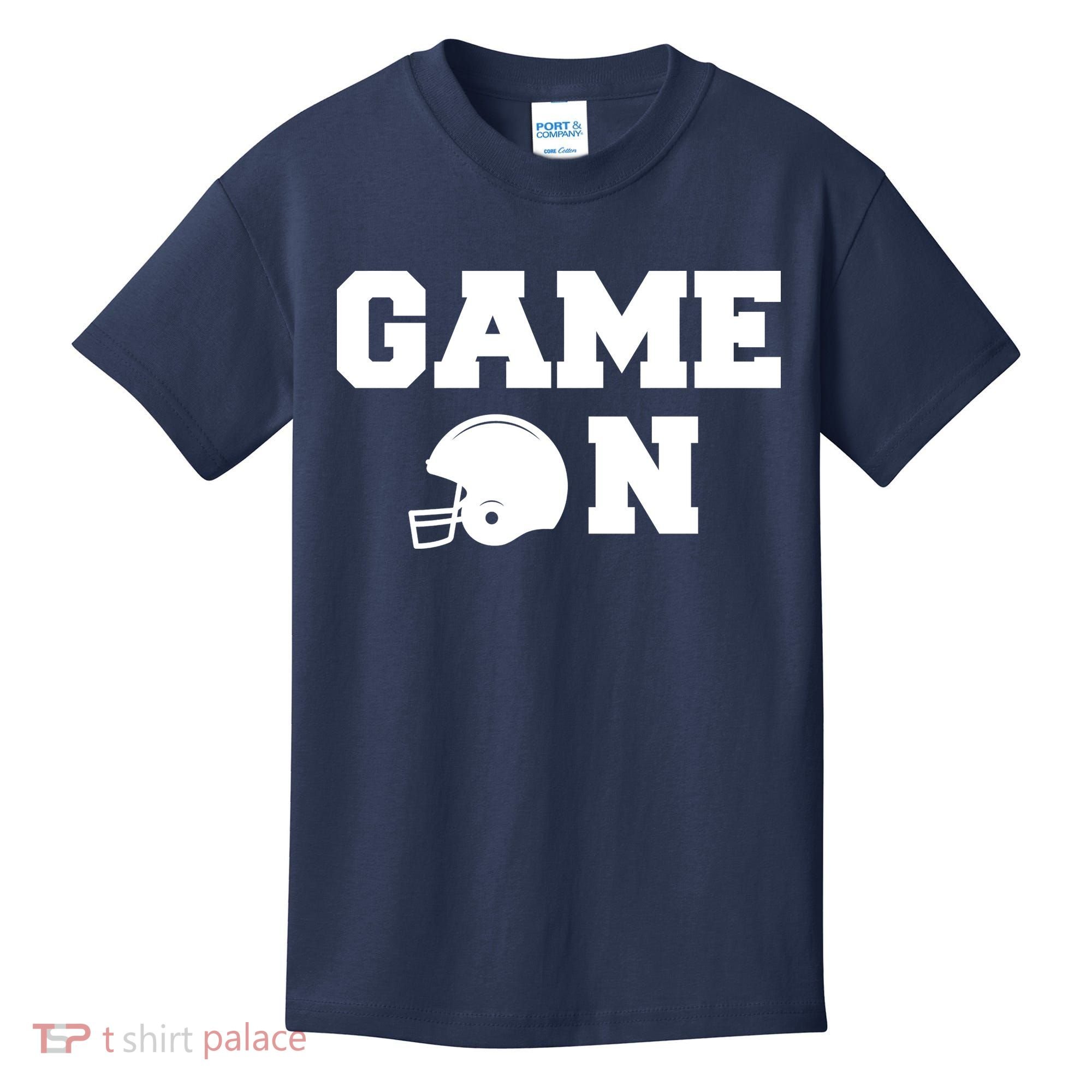 Game On Football Fan Helmet Kids T-Shirt