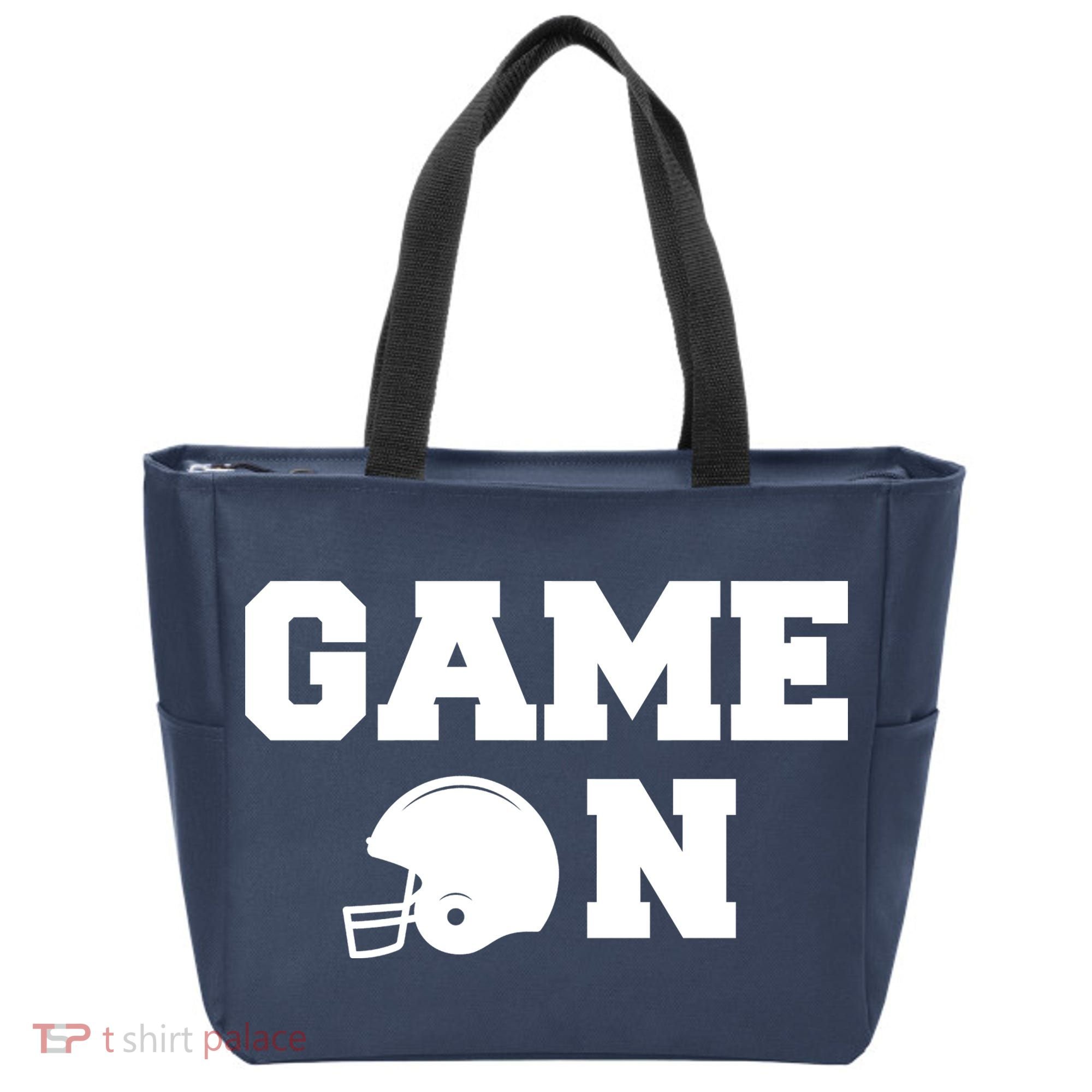 Game On Football Fan Helmet Tote Bag