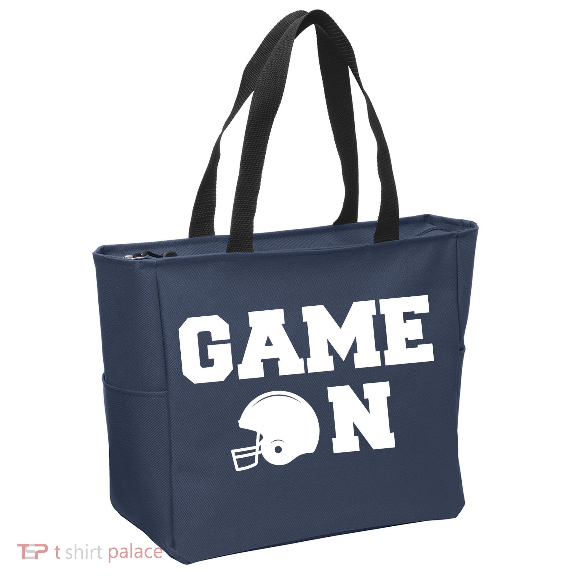 Game On Football Fan Helmet Tote Bag