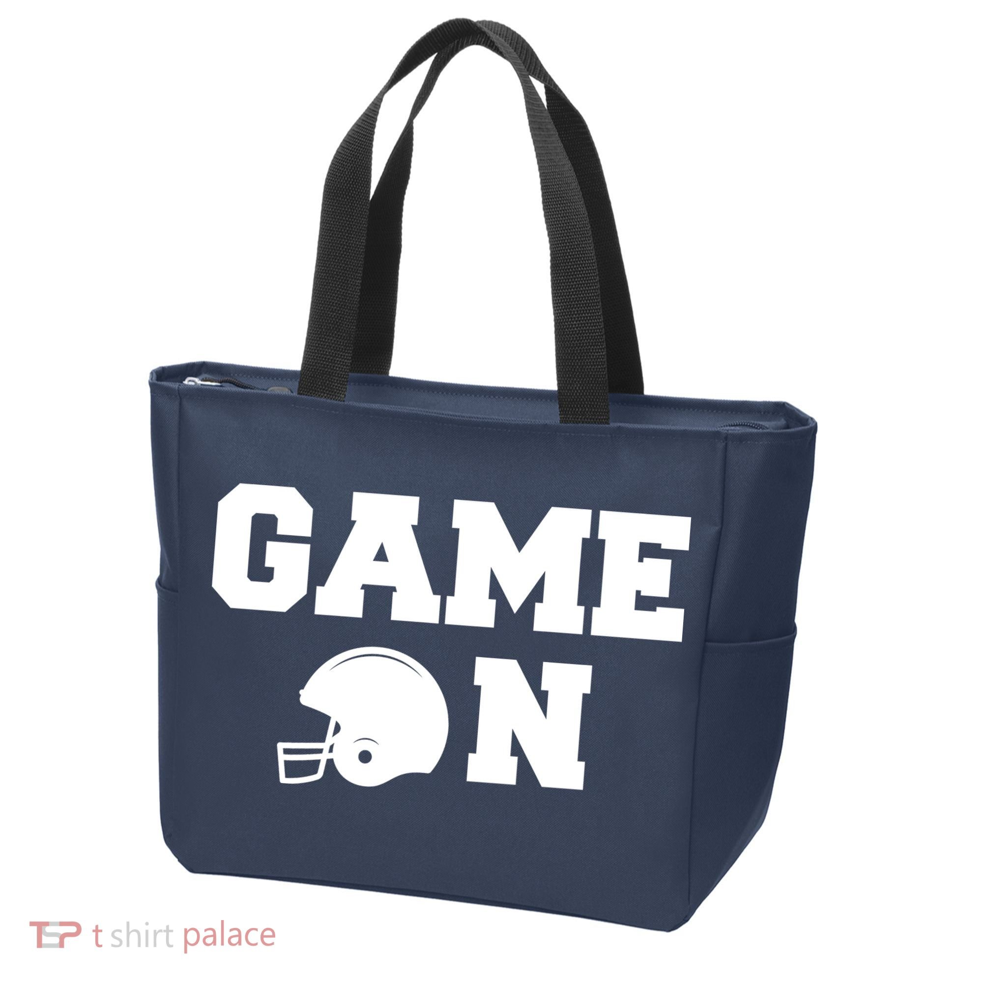 Game On Football Fan Helmet Tote Bag
