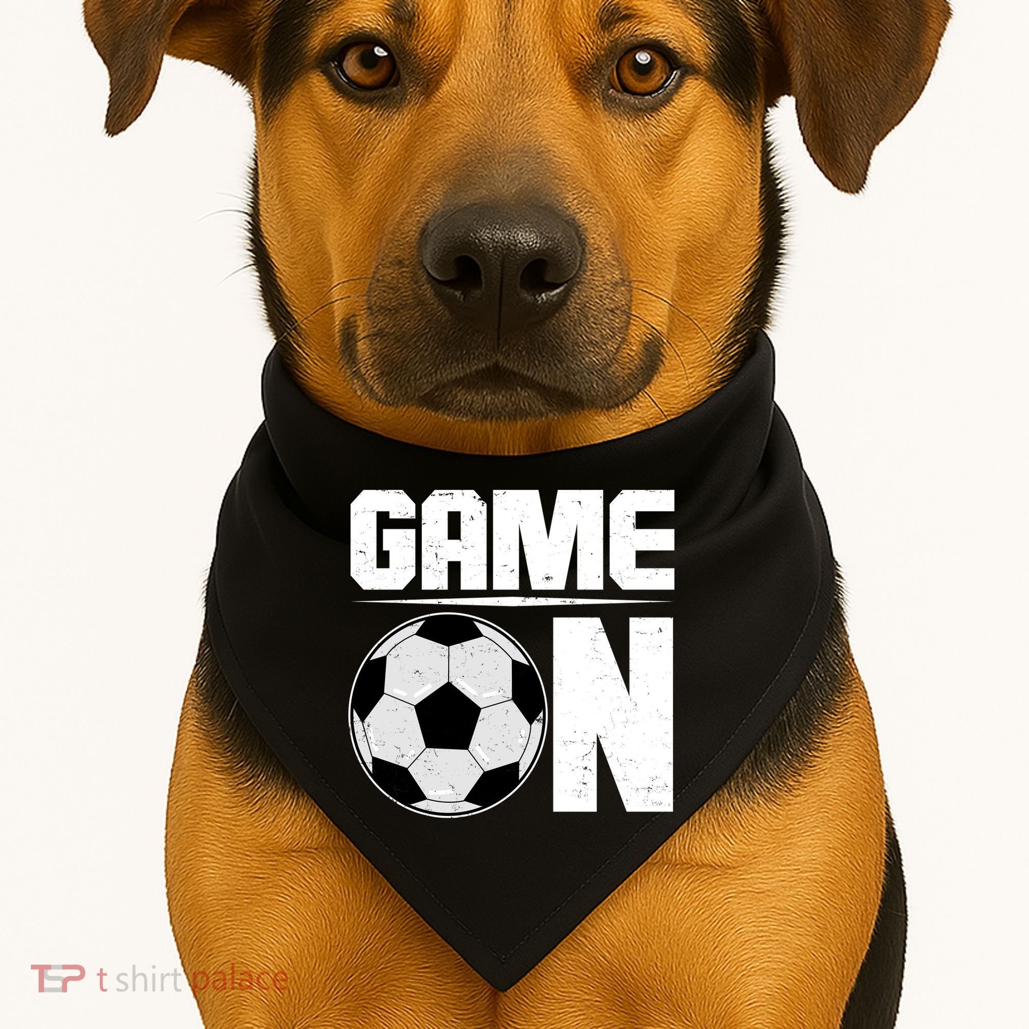 Game On Soccer Fan USA-Made Doggie Bandana