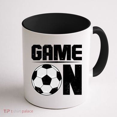 Game On Soccer Fan Coffee Mug back