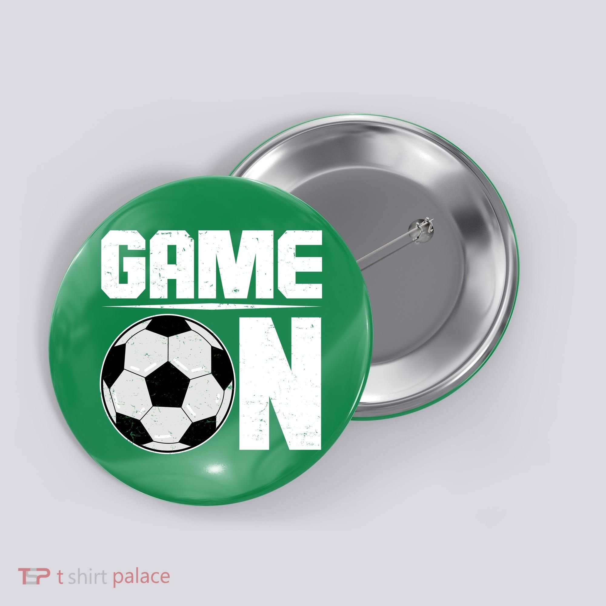 Game On Soccer Fan Button