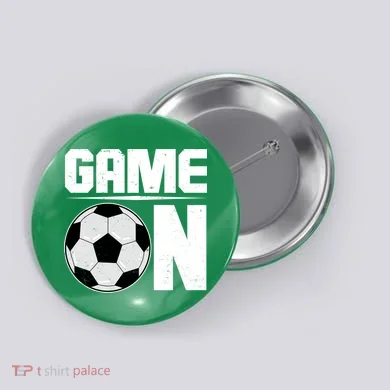 Game On Soccer Fan Button