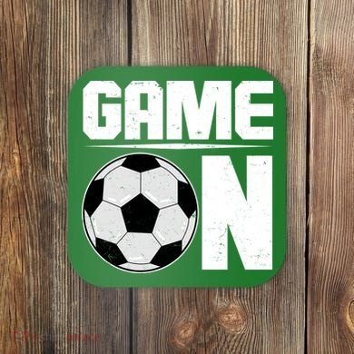 Game On Soccer Fan Coaster
