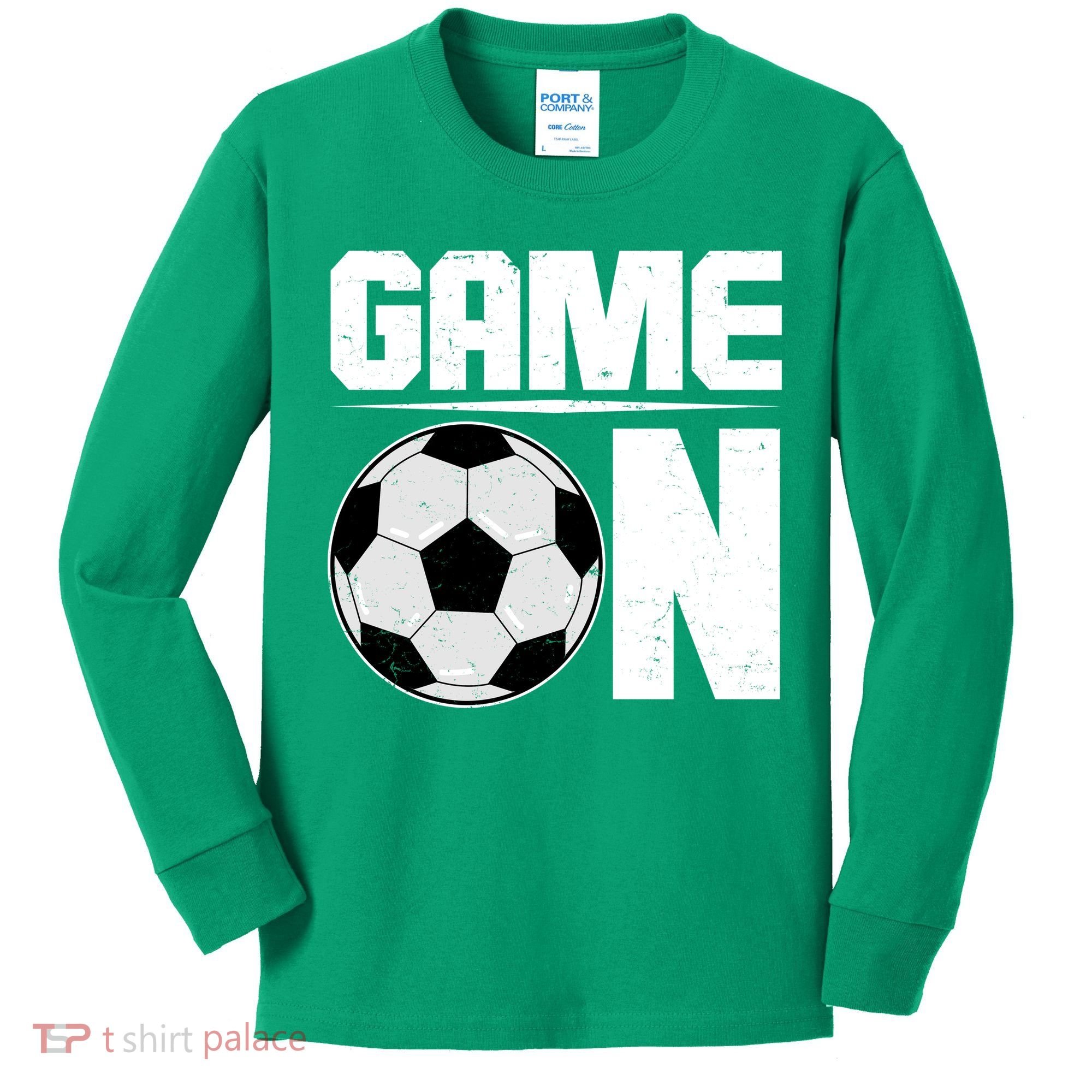 Game On Soccer Fan Kids Long Sleeve Shirt