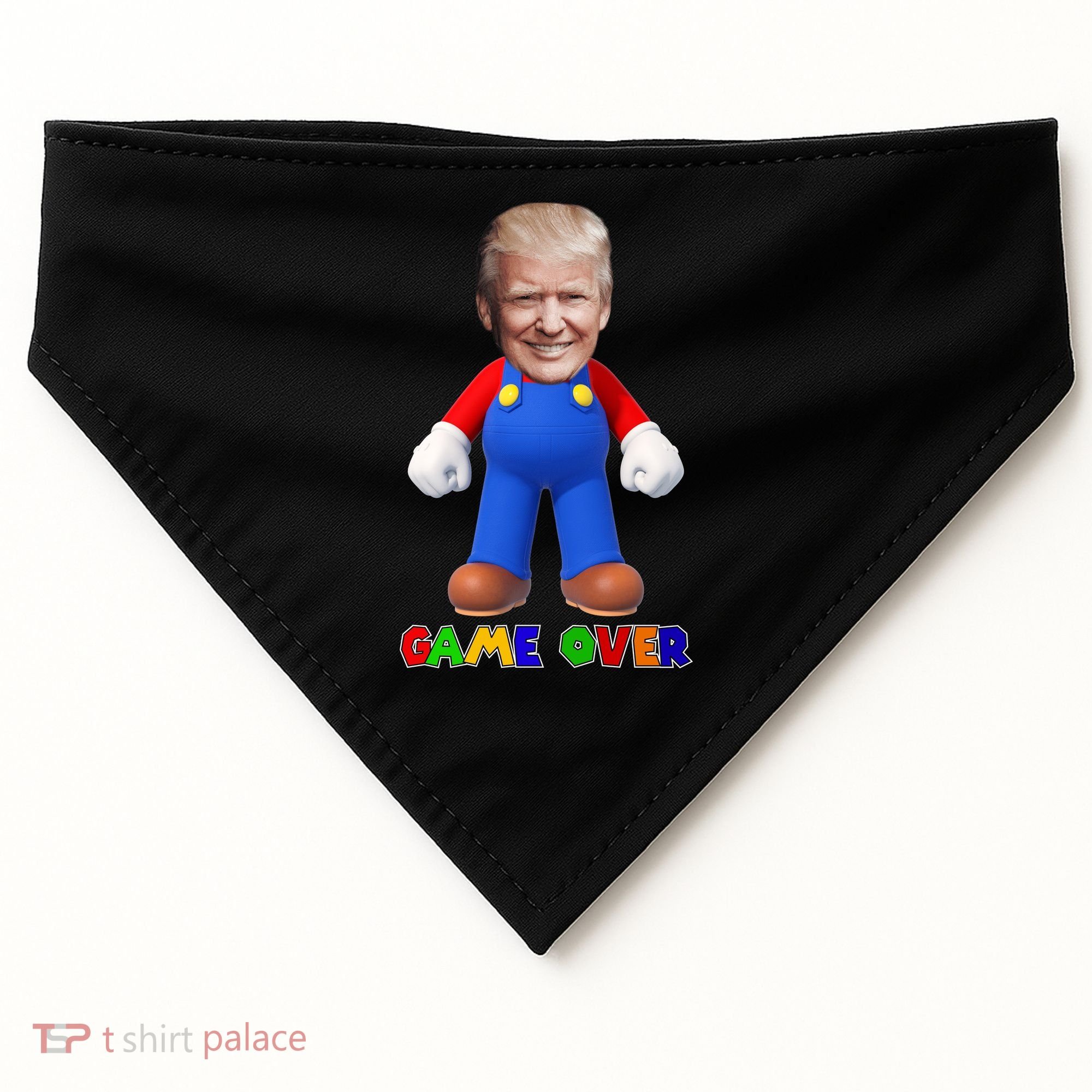 Game Over Donald J Trump USA-Made Doggie Bandana